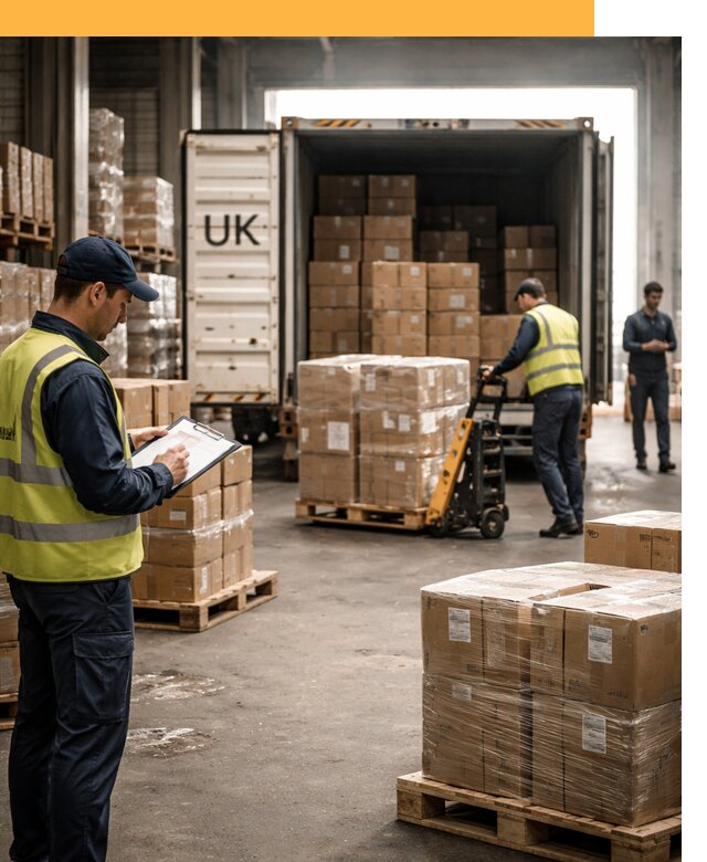 Доставка грузов из Великобритании с таможенным оформлением от 12829