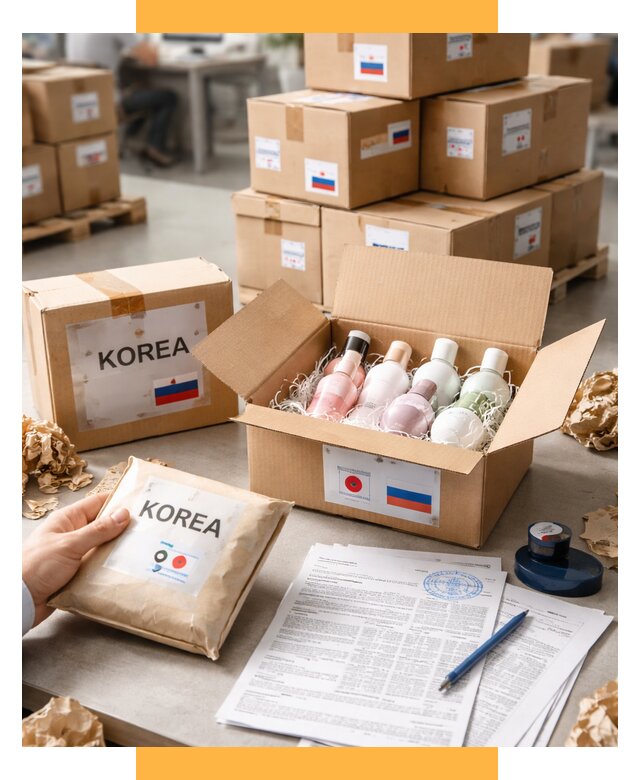 Доставка косметики из Кореи от 8724 р. под ключ | СетСервис-Рсв