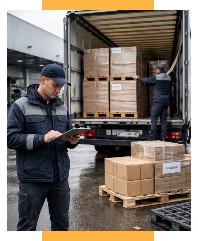 Доставка грузов из Беларуси от 15395 р. логистика СетСервис-Рсв