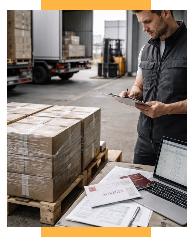 Доставка в Австрию от 66710 р. Логистика и экспорт СетСервис-Рсв