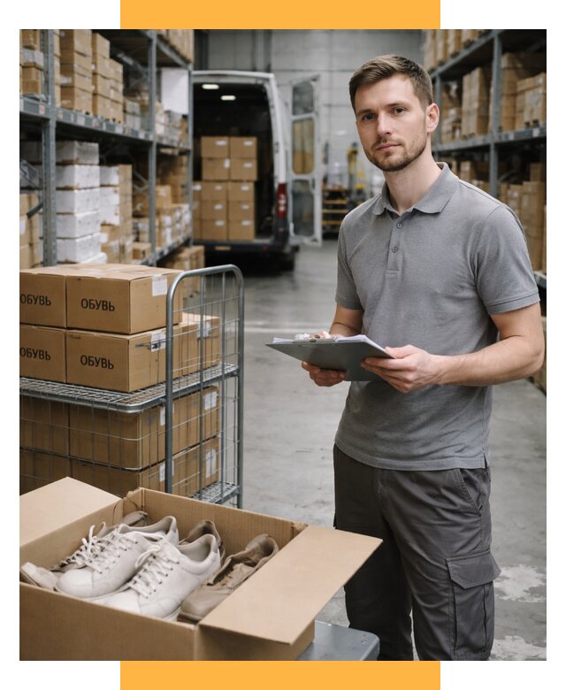 Доставка обуви из Китая и Турции от 4618 р. СетСервис-Рсв